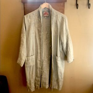 Johnny Was Linen Embroidered jacket